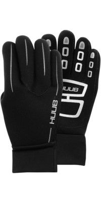 2024 Huub 3mm Wetsuit Swim Gloves A2-SG19 - Black / Silver